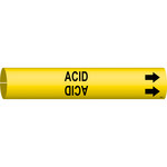 imagen de Bradysnap-On B4000- Marcador de tubos - 1 1/2 pulg. to 2 3/8 pulg. - Plástico - Negro sobre amarillo - B-915