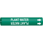 imagen de Bradysnap-On 4109-A Marcador de tubos - 3/4 pulg. to 1 3/8 pulg. - Plástico - Blanco sobre verde - B-915