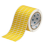 imagen de Brady THT-1-472-10-YL Rollo de etiquetas troqueladas para impresoras - 0.75 pulg. x 0.25 pulg. - Poliimida - Amarillo - B-472
