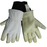 imagen de Global Glove 2800GLP Blanco Grande Cuero Dividir Piel de cabra Guantes para condiciones frías - Insulación Thinsulate - 2800GLP LG