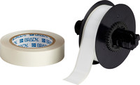 imagen de Brady ToughStripe B30C-1125-483WT-KT Cinta imprimible para marcar el piso con sobrelaminado - 1.125 pulg. x 100 pies - Poliéster - Blanco brillante - B-483, B-634