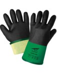 imagen de Global Glove Samurai Glove Aralene CR292 Negro/Verde Grande PVC/Nitrilo Guantes resistentes a productos químicos - Longitud 12 pulg. - cr292 lg