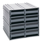 imagen de Quantum Storage Armarios con enclavamiento QIC-83GY - Polysteryne - Gris - 11 3/4 pulg. x 11 3/8 pulg. x 11 pulg.