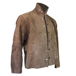 imagen de Chicago Protective Apparel Brown Large Leather Heat-Resistant Jacket - 30 in Length - 600-CL LG