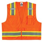 imagen de Ergodyne Glowear 8248Z Chaleco de alta visibilidad 24065 - tamaño Grande/XG - Poliéster - Naranja de alta visibilidad - ANSI clase 2