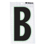 imagen de Brady B3000- Etiqueta en forma de letra - B - Negro sobre plateado - 1 1/2 pulg. x 2 3/8 pulg. - B-309