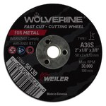 imagen de Weiler Wolverine Rueda de corte 56130 - Tipo 1 (recto) - 2 pulg. - Óxido de aluminio - 36 - S