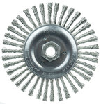 imagen de Weiler Roughneck 08786 Wheel Brush - 6 in Dia - Knotted - Stringer Bead Stainless Steel Bristle