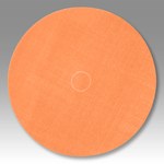 imagen de 3M Trizact Hookit Recubierto Óxido de aluminio Naranja Disco de velcro - Óxido de aluminio - 6 pulg. - A5 - Ultrafino - 27492