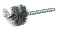 imagen de Weiler Stainless Steel Single Spiral Tube Brush - 3.5 in Length - 1 1/8 in Diameter - 0.008 in Bristle Diameter - 21088