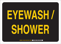imagen de Brady B-302 Poliéster Cartel de lavado de ojos y ducha - Laminado - 122624
