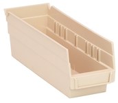 imagen de Quantum Storage Beige Polipropileno Estante Compartimiento del estante - longitud 11 5/8 pulg. - Ancho 4 1/8 pulg. - Altura 4 pulg. - Compartimientos 1 - 02791