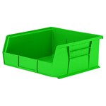imagen de Akro-mils Akrobin 50 lb Verde Polímero de grado industrial Colgado/Apilado Contenedor de almacenamiento - longitud 10 7/8 pulg. - Ancho 11 pulg. - Altura 5 pulg. - Compartimientos 1 - 30235 GREEN
