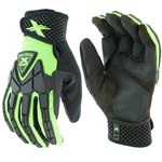 imagen de West Chester Extreme Work Strike ProteX 89306 Negro/Verde Grande Cuero Sintético Cuero Guantes de trabajo - Pulgar montado - 662909-509321