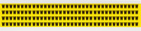 imagen de Brady 3400-W Etiqueta en forma de letra - W - Negro sobre amarillo - 1/4 pulg. x 3/8 pulg. - B-498