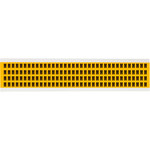 imagen de Brady 1500-M Etiqueta en forma de letra - M - Negro sobre amarillo - 1/4 pulg. x 3/8 pulg. - B-946