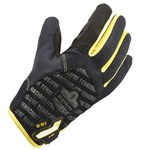 imagen de Ergodyne ProFlex 811 Black/Yellow Large Synthetic Polyester Work Gloves - 17164