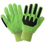 imagen de Global Glove Verde Un tamaño Algodón Guantes de trabajo - Pulgar recto - 810292-02299