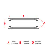 imagen de Brady PermaSleeve M6-125-175-342-GR Etiquetas termorretráctiles para cables y alambres - 1.75 pulg. x 0.235 pulg. - Verde - B-342