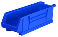 imagen de Akro-mils Akrobin 200 lb Azul Polímero de grado industrial Apilado Contenedor de almacenamiento - longitud 23 7/8 pulg. - Ancho 8 1/4 pulg. - Altura 7 pulg. - Compartimientos 1 - 30284 BLUE