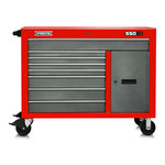 imagen de Proto 550S 50 pulg. Radio en el lugar de trabajo - 8 Cajones - Acero - Rojo/gris de seguridad - J555041-8SG-2S