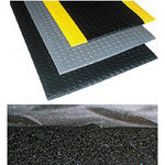imagen de Notrax Sof-Tred Anti-Fatigue Mat 419 - 4 ft x 60 ft, PVC - Diamond-Plate - Black - 419 4 X 60 BLK