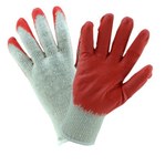 imagen de West Chester 708SLCE Rojo/blanco Grande Algodón/Poliéster Guantes de uso general - Longitud 9 pulg. - 662909-070913