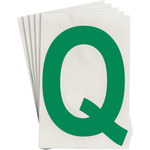 imagen de Brady Toughstripe 121790 Etiqueta en forma de letra - Q - Verde - 6 pulg. x 8 pulg. - B-514