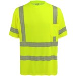 imagen de Global Glove FrogWear Camisa de alta visibilidad GLO-217 3X - 3XL - Bambú/Poliéster - Amarillo de alta vis./Verde - ANSI clase 3