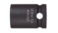 imagen de Vega Tools 21601-T 16 mm Toma De Impacto - Acero 4140 - accionamiento 3/8 pulg. Cuadrado - B-Recta - 30.0 mm Longitud - 01844