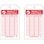 imagen de Brady 86623 Rojo sobre blanco Poliéster Etiqueta de inspección general - Ancho 4 pulg. - Altura 7 pulg. - B-851