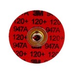 imagen de 3M Cubitron II Roloc TSM Disco de cambio rápido de borde durable Roloc 54267 - 1 1/2 pulg. - Óxido de aluminio cerámico - 120 - Muy fino