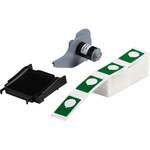 imagen de Brady M710 M7-168-593-GN Etiquetas para impresora con panel en relieve - 1.2 pulg. x 1.9 pulg. - Poliéster - Verde - B-593
