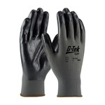 imagen de PIP G-Tek GP 34-C232 Black/Gray Large Nylon Work Gloves - EN 388 1 Cut Resistance - Nitrile Palm & Fingers Coating - 9.8 in Length - 34-C232/L