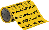 imagen de Brady 52641 Marcador de tubería autoadhesivo - Vinilo - Negro sobre amarillo - B-946
