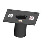 imagen de MSA Xtirpa Adaptador de suelo a ras de suelo IN-2266 - 4 pulg. - Acero inoxidable - Gris - 2266