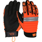 imagen de PIP Boss 1JM400 Hi-Vis Orange Large Synthetic Leather Work Gloves - 1JM400L