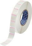 imagen de Brady THT-179-494-PK Etiquetas imprimibles de transferencia térmica - 1 pulg. x 1 pulg. - Poliéster - Rosa/blanco - B-494