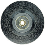 imagen de Weiler Polyflex 35216 Wheel Brush - 7 in Dia - Encapsulated Knotted Steel Bristle