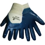 imagen de Global Glove 600 Blue 9 Jersey Work Gloves - Nitrile Palm Only Coating - 600/9