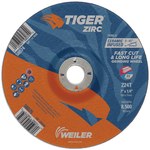 imagen de Weiler Tiger Zirc Disco esmerilador 58075 - 7 pulg. - Zirconio - 24 - T