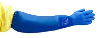 imagen de Ansell VersaTouch 23-201 Azul 7 PVC Apoyado Guantes resistentes a productos químicos - acabado Liso - Longitud 28 pulg. - 076490-24614
