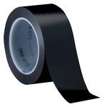 imagen de 3M 471 Negro Cinta de marcado - 3/4 pulg. Anchura x 36 yd Longitud - 5.2 mil Espesor - Un solo lado Adhesiva - 68834