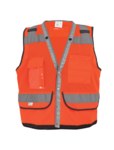 imagen de Global Glove FrogWear GLO-058 Chaleco de alta visibilidad GLO-058-L - tamaño Grande - Poliéster - Naranja de alta visibilidad - ANSI clase 2 - 02557