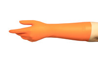 imagen de Ansell Acitek 49-252 Orange 9 Disposable Cleanroom Gloves - ISO Class 5 Rating - 14 in Length - Rough Finish - 20 mil Thick - 174148