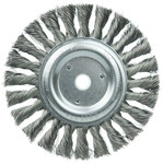 imagen de Weiler 08085 Wheel Brush - 6 in Dia - Knotted - Standard Twist Steel Bristle
