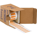 imagen de Brady 2HX-250-2-OR-S Funda de impresora troquelada - 1.969 pulg. x 0.445 pulg. - Naranja - B-7642