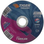 imagen de Weiler Tiger Ceramic Cutoff Wheel 58307 - Type 27 - Depressed Center Wheel - 5 in - Ceramic - 60 - S