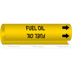 imagen de Brady 178498 Marcador de tubería de envoltura -.375 pulg to 0.5 pulg. - Gas - Poliéster - Negro sobre amarillo - B-689