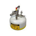 imagen de Justrite Lata de seguridad BY12755 - Blanco - 5 gal Capacidad - Polietileno - 08366